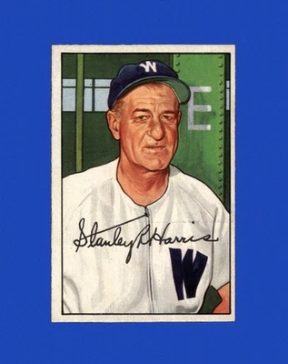 1952 Bowman Set-Break #158 Bucky Harris EX-EXMINT *GMCARDS* - Image 1 of 2