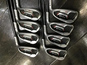 PING G20 Iron Set 5-9+WW+UW+SW TFC 330i Graphite Shaft R Flex 8pcs RH Black Dot - Picture 1 of 5