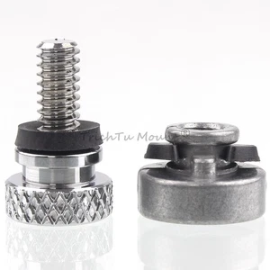 Chrome Rear Fender Seat Bolt Screw & Nut 6mm Fit For Harley All Models 1996-2024 - Picture 1 of 22