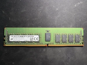 Lof of 24 Micron 16GB 1Rx4 PC4-2400T-RC1-11 ECC RAM Module MTA18ASF2G72PZ - Picture 1 of 2