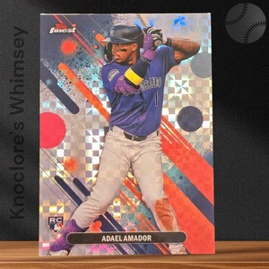 2024 Topps Finest Adael Amador Checkerboard Parallel #65 RC — Rockies NM - Bild 1 von 2