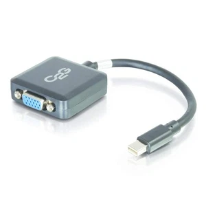 C2G 20CM Mini DisplayPort Male to VGA Female Full HD Adapter Black, HD Mini DP t - Afbeelding 1 van 3