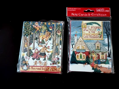Mary Engelbreit Blank Christmas Note Cards 2 Sets - Image 1 of 4