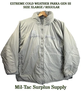 PARKA MILITAR CLIMA FRÍO EXTREMO GEN III - TALLA X-GRANDE / REGULAR - Imagen 1 de 6