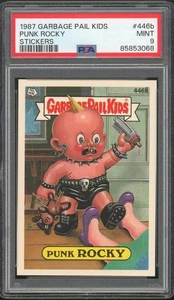 1987 Topps Garbage Pail Kids 11th Series #446b Punk Rocky PSA 9 MINT Os11 - Picture 1 of 2