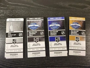  2012 NHL STANLEY CUP FINALS LOS ANGELES KINGS FULL TICKET LOT PLAYOFFS  - Picture 1 of 9