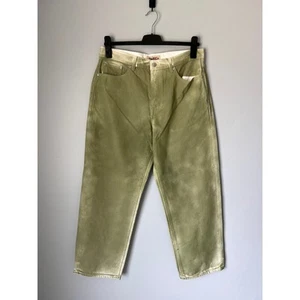 Stussy Big Ol Jeans - Size 32 - Olive Spray Dye - NEW - Picture 1 of 7