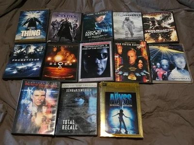 DVD Lot of 13 Sci-Fi MOVIES- Blade Runner/The Matrix/Minority Report/The Fifth E - Image 1 of 3