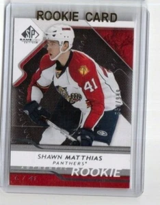2008-09 SP Game Used Rookie Card # 153 Shawn Matthias Florida Panthers 850/999 - Picture 1 of 2