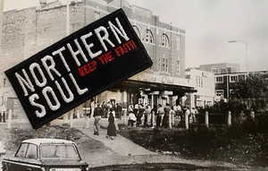 Northern Soul Keep The Faith - Parche de hierro bordado para coser (negro) - Imagen 1 de 1