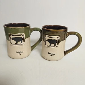 Kaffee/Teetassen 2er Set Gatlinburg, TN Keramik sehr schöne Tassen! - Bild 1 von 15