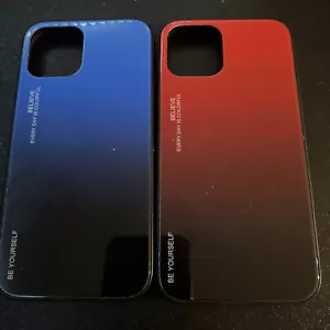 Apple iPhone 12 Red & Blue Cases - Photo 1 sur 3