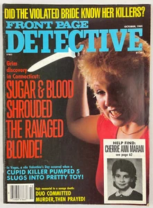 Front Page Detective Magazine, October 1985, Vintage True Crime Stories, Pulp - Imagen 1 de 4