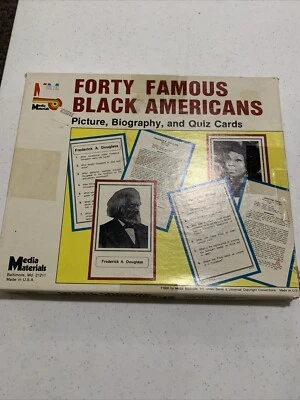 FORTY FAMOUS BLACK AMERICANS: PICTURE, BIOGRAPHY, AND QUIZ By Benjamin G. Davis - Image 1 of 4
