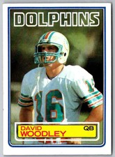 1983 Topps David Woodley #323 
