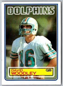 1983 Topps David Woodley #323 