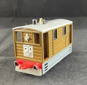 Toby ERTL Thomas the Tank Engine & Friends Vintage Molded Face Diecast Tram Toy - Picture 1 of 8