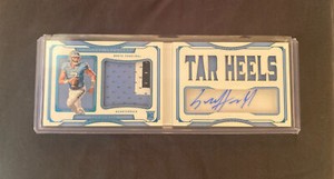 2022 Panini National Treasures Collegiate Sam Howell RC Booklet /25 Commanders!