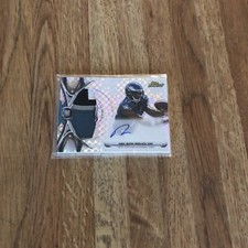 NELSON AGHOLOR 13/20 RC 2015 TOPPS FINEST REFRACTOR PATCH AUTOGRAPH SP Free Ship