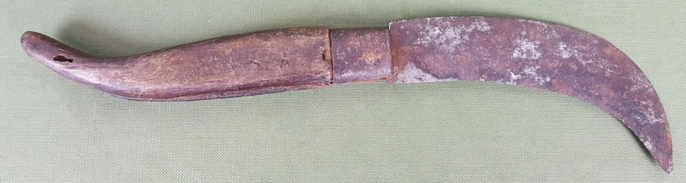 FIELD POCKET KNIFE.TYPE TRANCHETE. COLLECTOR. STEEL AND WOOD. 18TH-19TH CENTURY. - Image 1 of 1