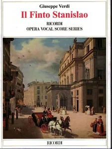 Giuseppe Verdi - II Finto Stanislao - Opera Vocal Score Ricordi - NEW - Picture 1 of 1
