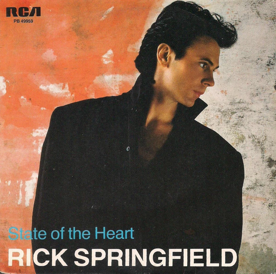 Record 45 RPM Rick Springfield - State of the Heart / the Power of Love - Image 1 of 1