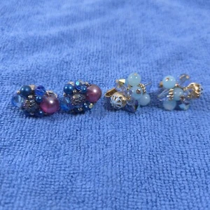 Lot Of 2 Signed Vendom Earrings Vintage to Modern Costume Jewelry  - Picture 1 of 6