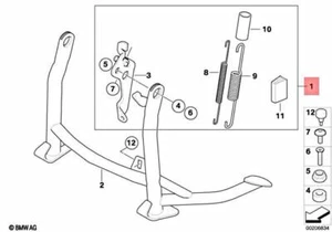 New BMW Center Stand Adjoining Parts Set - K1200S/R/R Sport - K1300S 77257726045 - Picture 1 of 1
