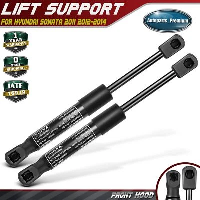 2Pcs Front Hood Lift Supports Shocks Struts for Hyundai Sonata 2011-2014 Sedan - Image 1 of 4