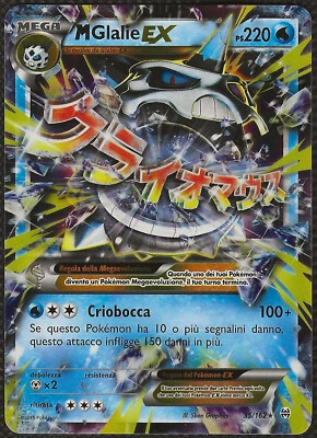 Pokemon Mega GLALIE EX 35/162 XY Break Through  Firnontor Italian It NM - Bild 1 von 2