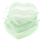 Set of 3 Large Metal Tray Baskets with Pearls - Flat Wire Wedding Hamper