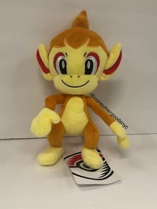 AUTHENTIC Pokemon Center US Sinnoh Fire Chimchar Poké Plush - 10 ¾ In. NWT - Picture 1 of 3