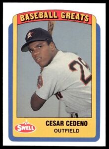 1990 Swell Baseball Greats Cesar Cedeno Houston Astros #41