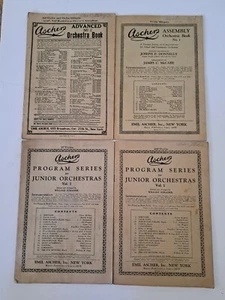 Lot Of 4 Ascher's Orchestra Book For Violin Sheet Music Ephemera 1917 & 20's - Picture 1 of 13