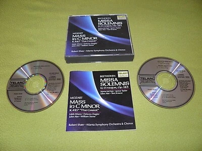 Beethoven / Mozart - Missa Solemnis / Edith Wiens / Shaw / IMPORT Telarc 2xCD NM - Image 1 of 2