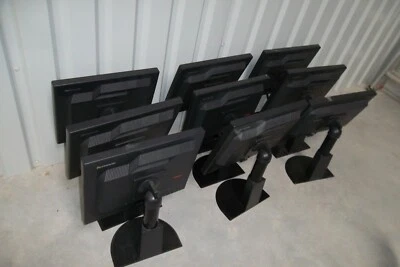 LOT-5 Lenovo ThinkVision L1900pA LCD Monitor 19" VGA DVI Rotate L1900 4431-HE1 - Image 1 of 4