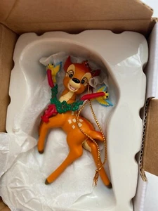 GROLIER DISNEY Weihnachtsbaum Ornament BAMBI REH Dekoration Figurine Sammlung - Bild 1 von 2