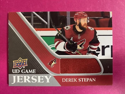 🐶 2020 Upper Deck Series 1 UD Game Jersey #GJ-DS Derek Stepan - Image 1 of 2