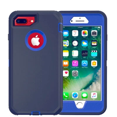 Funda protectora resistente pantalla incorporada para iPhone 6 Plus/7Plus/8Plus resistente Foto 1 de 2