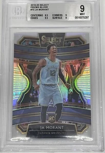 2019-20 Panini Select Ja Morant Rookie Concourse Silver Card No. 72 BGS 9 Mint - Picture 1 of 2