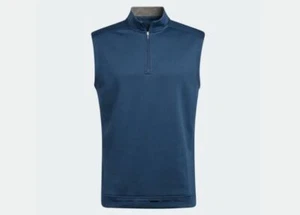 ADIDAS CLUB CUARTO CREMALLERA CHALECO CREW AZUL MARINO REINO UNIDO TALLA PEQUEÑA - Imagen 1 de 1