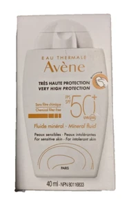 Líquido Mineral Avene SPF50+ 40 ML Muy Alta Protección NUEVO - Imagen 1 de 3