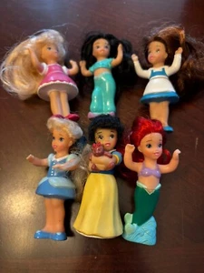 Disney Mattel Little Princess 2002 Mini 3,5" Puppe Figur 6 Stück - Bild 1 von 5
