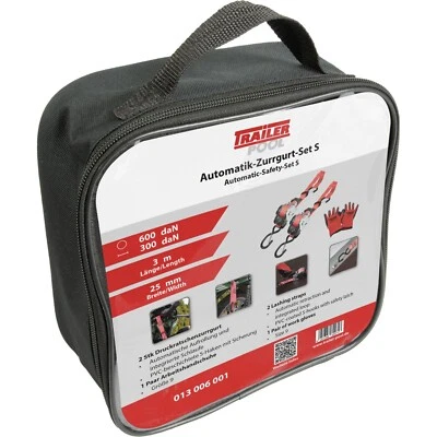 Trailer- Pool Automatik-Zurrgurt-Set S 2 x Automatik Spanngurt 3m x 25mm 600 daN - Bild 1 von 4