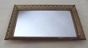 VTG Hollywood Regency Mirror Vanity Perfume Tray Filigree Ornate 16X11 #DH - Picture 1 of 9