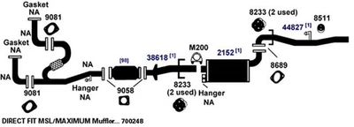 Exhaust Tail Pipe for 1993-1995 Pontiac Firebird 3.4L V6 GAS OHV - Imagem 1 de 4