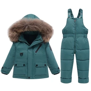 Baby Girls Boys Snowsuit, Infant Winter Clothes Toddler Kids Winter Warm Hood... - Picture 1 of 6