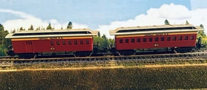 2, Bachmann N scale old time train Passenger car, combine Central Pacific RR 3&8 - Bild 1 von 11