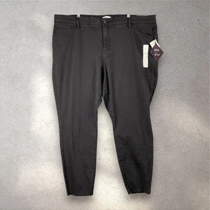 Ava & Viv Black Mid-Rise Skinny Womens Size 26 Stretch Denim NWT Minimalist Chic - Picture 1 of 9
