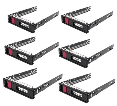 6pcs 3.5" Hard Drive Tray Caddy for HP ProLiant  ML350 ML110 Gen10 774026-001 - Image 1 of 4